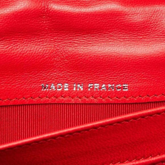 Chanel Orange Quilted Patent Leather Reissue L Yen Wallet - Picture 9 of 9